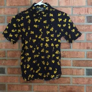 Kids Pokémon Button Down Short Sleeve Shirt